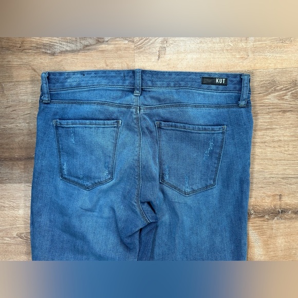 Kut From The Kloth Reese Ankle Straight Leg Jeans Size 8 - Picture 6 of 10